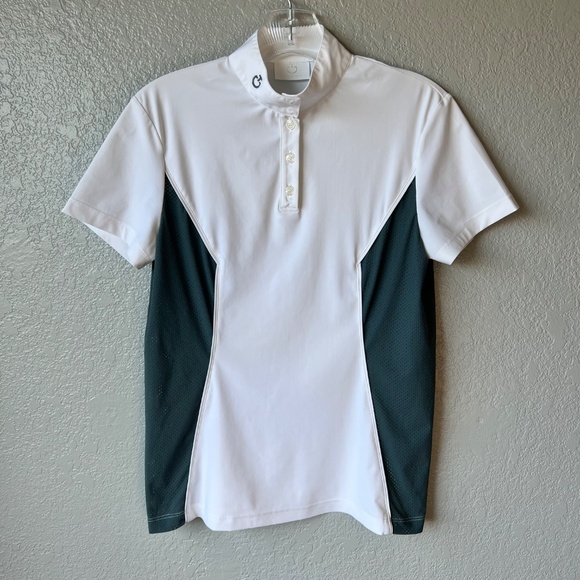 Cavalleria Toscana S/S Jersey Competition Polo with Perforated Inserts - Picture 4 of 13